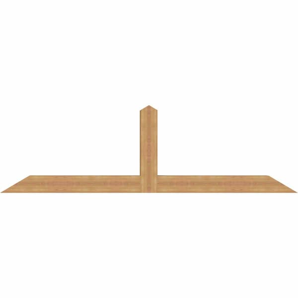 Ekena Millwork Portland Smooth Timber Gable Bracket, Western Red Cedar, 96"W x 28"H x 5 1/2"D x 5 1/2"F, 7/12 Pitch GBW096X28X0606POR00SWR - main